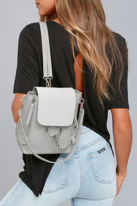 Lulus | Sidewalk Stunner Grey Backpack | Vegan Friendly