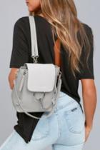 Lulus | Sidewalk Stunner Grey Backpack | Vegan Friendly