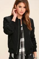 Lunik Chillax Black Bomber Jacket