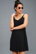 Rvca Switchback Black Ribbed Tank Dress | Lulus