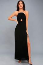 Tavik Sloan Black Backless Maxi Dress