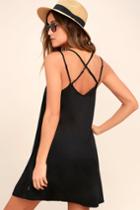 Rvca | Naveena Black Shift Dress | Size X-large | 100% Rayon | Lulus