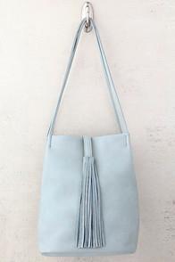 Lulus Pack At Ya Slate Blue Bag