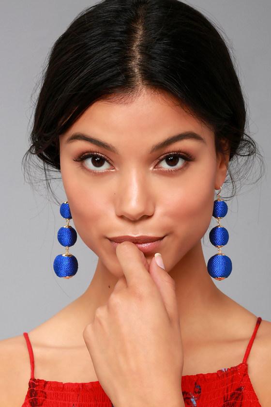 Lulus | Dawn Days Royal Blue Earrings