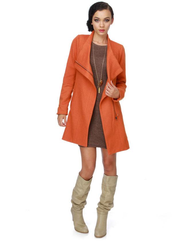 Fire Lily Burnt Orange Coat