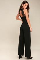 Penthouse Party Black Lace Jumpsuit | Lulus