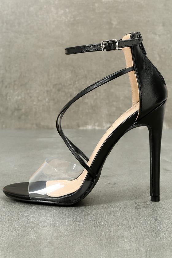 Chase & Chloe | Arlo Black Ankle Strap Heels | Lulus