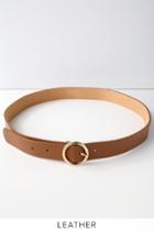 Leave It To Me Tan Leather Belt | Lulus