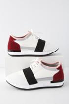 Qupid Adonia White Multi Sneakers | Lulus