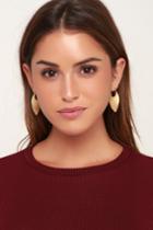 Halcyon Brushed Gold Earrings | Lulus