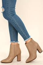 Seychelles Accordion Light Grey Nubuck Leather Ankle Boots