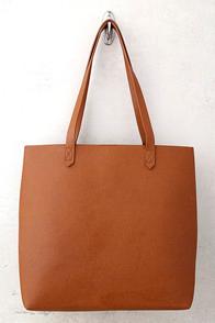 Lulus Perfect Simplicity Brown Tote