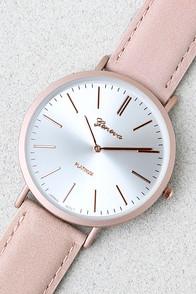 Lulus D'arcy Mauve Leather Watch
