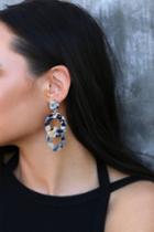 Linna Beige Marbled Acetate Earrings | Lulus