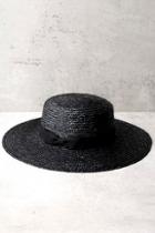 Lulus St. Tropez Black Straw Hat