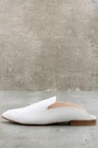 Kristin Cavallari | Capri White Leather Snake Loafer Slides | Lulus