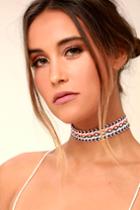 Venture To Venezuela Beige Embroidered Choker Necklace | Lulus