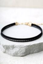 Lulus To The Streets Black Layered Choker Necklace