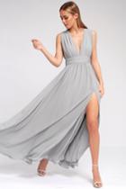 Heavenly Hues Light Grey Maxi Dress | Lulus