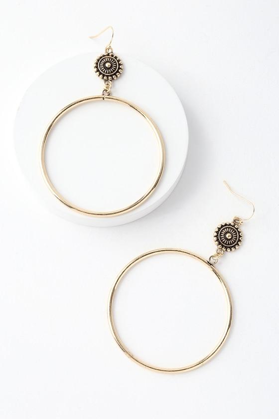 Avana Gold Hoop Earrings | Lulus