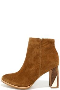 Matisse Metric Fawn Tan Suede Leather Booties
