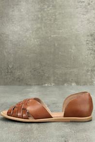 Seychelles Future Cognac Leather Flats