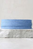 Lulus Done It Again Blue Denim Choker Necklace Set