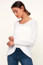 Eloise Ivory V-neck Loose Knit Sweater | Lulus