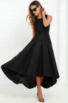 Lulus Paso Doble Take Black High-low Dress