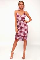 Endless Elegance Mauve Multi Lace Bodycon Dress | Lulus