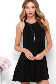 Lulus Tupelo Honey Black Dress