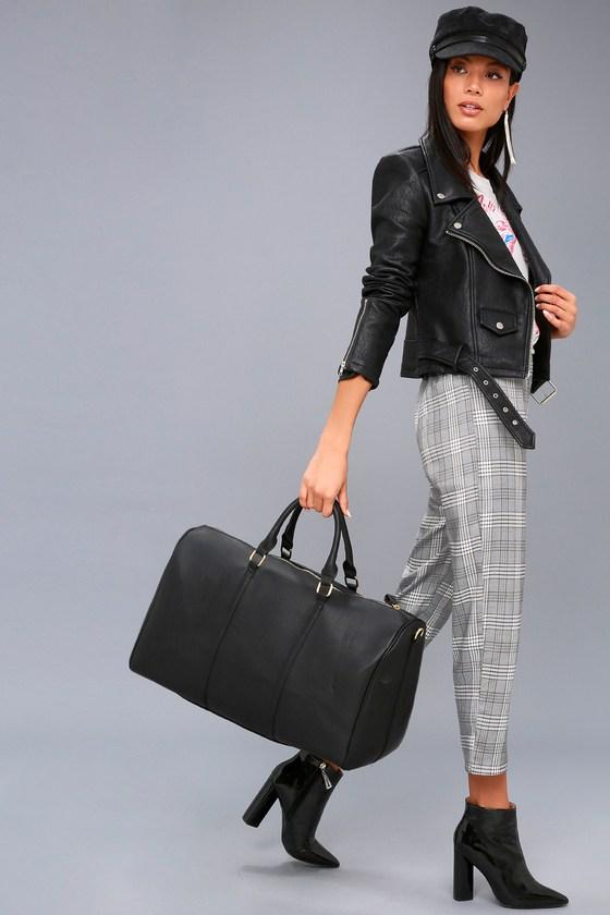 Lulus | Stay The Night Black Weekender Bag