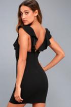 Lulus | Good Life Black Sleeveless Bodycon Dress | Size Medium | 100% Polyester