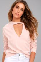 Project Social T | Bre Blush Pink Sweatshirt | Size Medium | Lulus