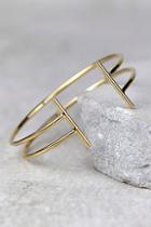 Lulus First Instinct Gold Cuff