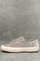Superga | 2750 Velvet Grey Sneakers | Size 6 | Rubber Sole | Lulus