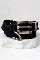 Lulus Tucson And On Black And Gold Belt