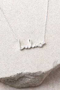 Love Lulus Sterling Silver Necklace
