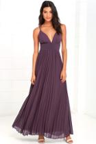 Lulus Depths Of My Love Dusty Purple Maxi Dress
