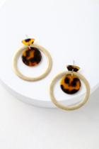 Marlene Tortoise And Gold Hoop Earrings | Lulus