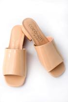 Coconuts Plantain Nude Patent Mules | Lulus