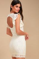 Jack By Bb Dakota Monae Ivory Lace Bodycon Dress | Lulus