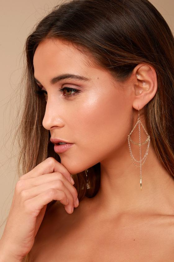 Lulus | Royal Rays Gold Earrings