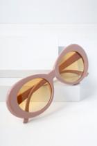 Cecil Nude And Yellow Sunglasses | Lulus