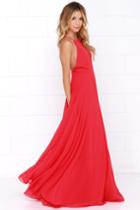 Mythical Kind Of Love Red Maxi Dress | Lulus
