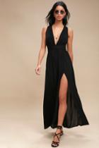 Passionate Embrace Black Halter Maxi Dress | Lulus