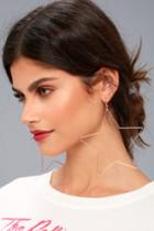 Lulus | Stellar Choice Rose Gold Star Earrings