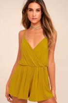 Project Social T Cold Brew Chartreuse Romper