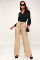 Vacay All Day Tan Wide-leg Pants | Lulus