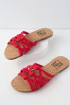 Lfl Ink Coral Knotted Slide Sandal Heels | Lulus